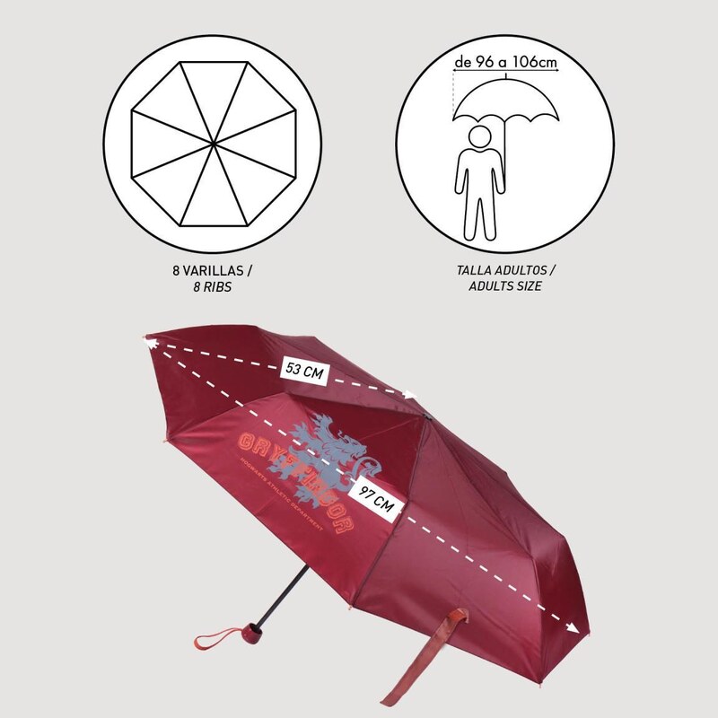 UMBRELLA FOLDING MANUAL SCHOOL HARRY POTTER