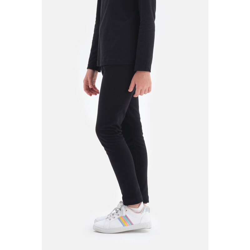 Dagi Black Raised Leggings