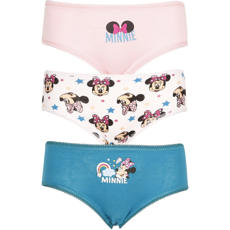 3PACK dívčí kalhotky E plus M Minnie vícebarevné