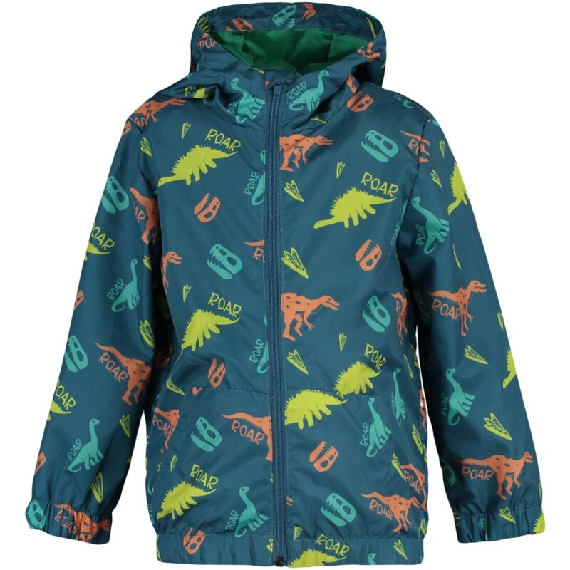 Trendyol Oil Boy Hoodie With Pocket Dinosaur Patterned Raincoat