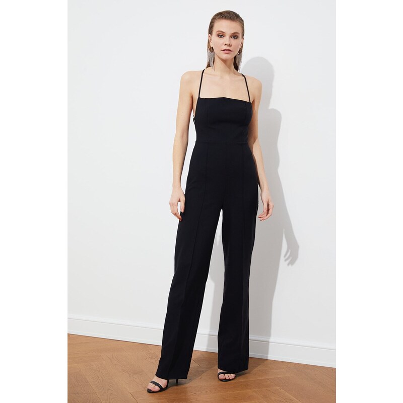 Trendyol Black Woven Overalls