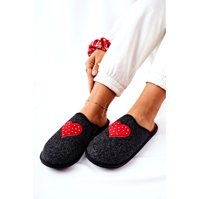 BIG STAR SHOES Household slippers Panto Fino II267009 Black-Red