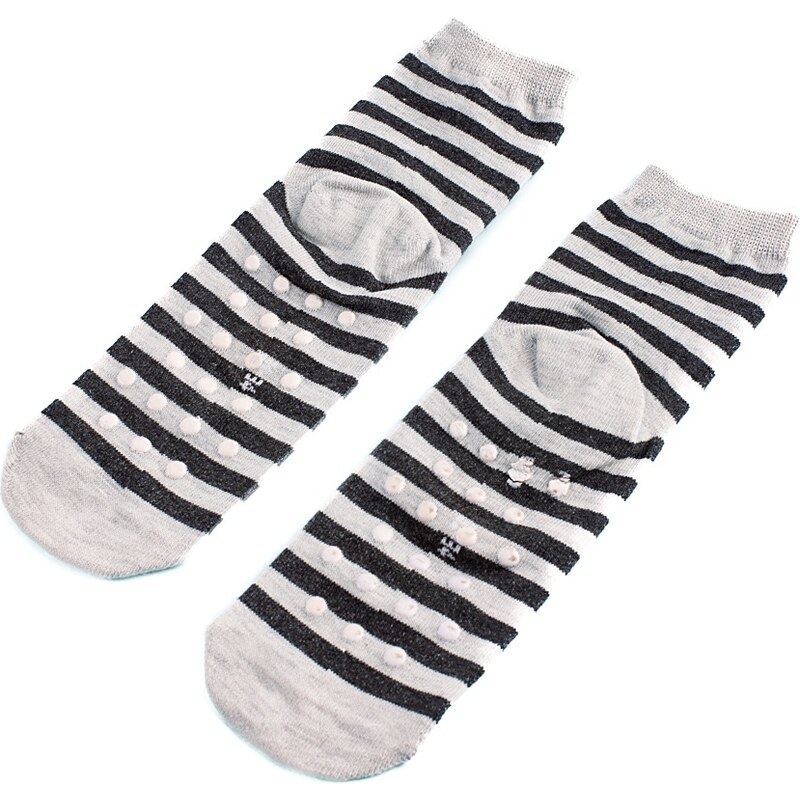 Shelvt Striped Socks Smile