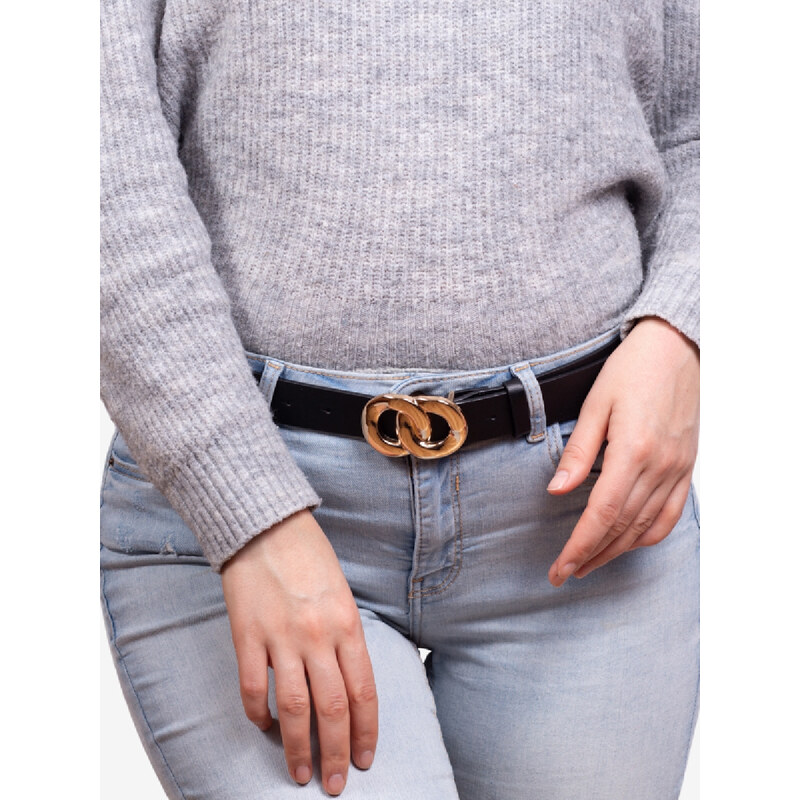 Classic women's belt Shelvt black