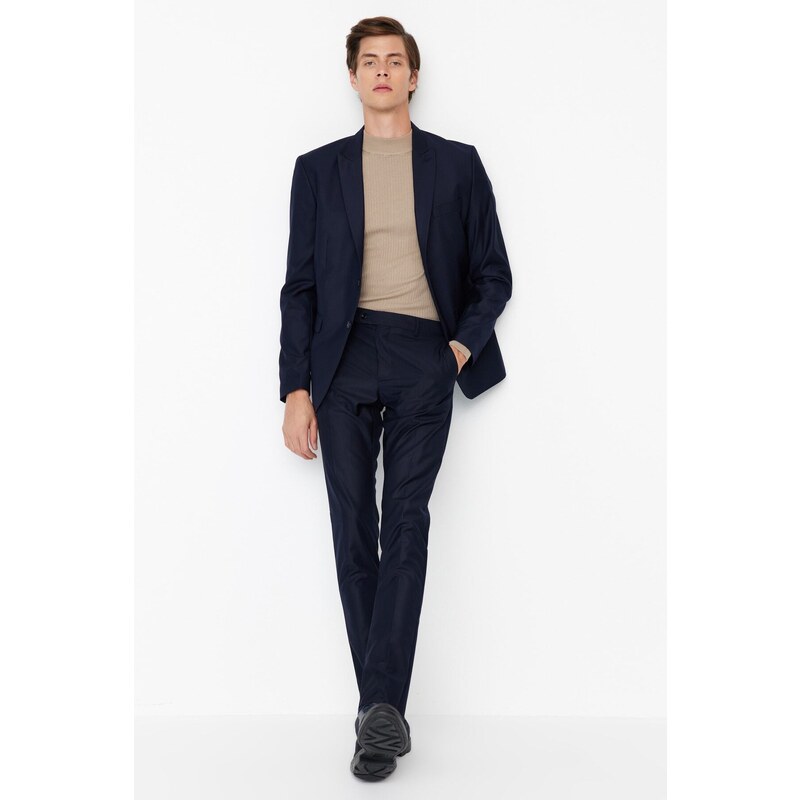 Trendyol Navy Blue Men's Slim Fit Trousers