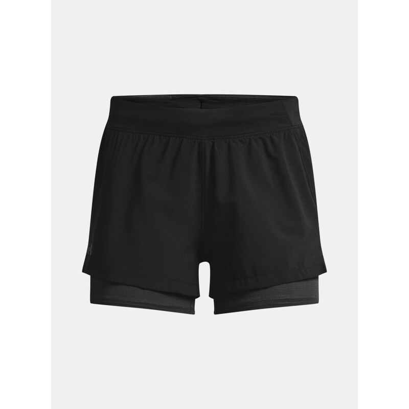 Under Armour Kraťasy UA IsoChill Run 2N1 Short-BLK - Dámské