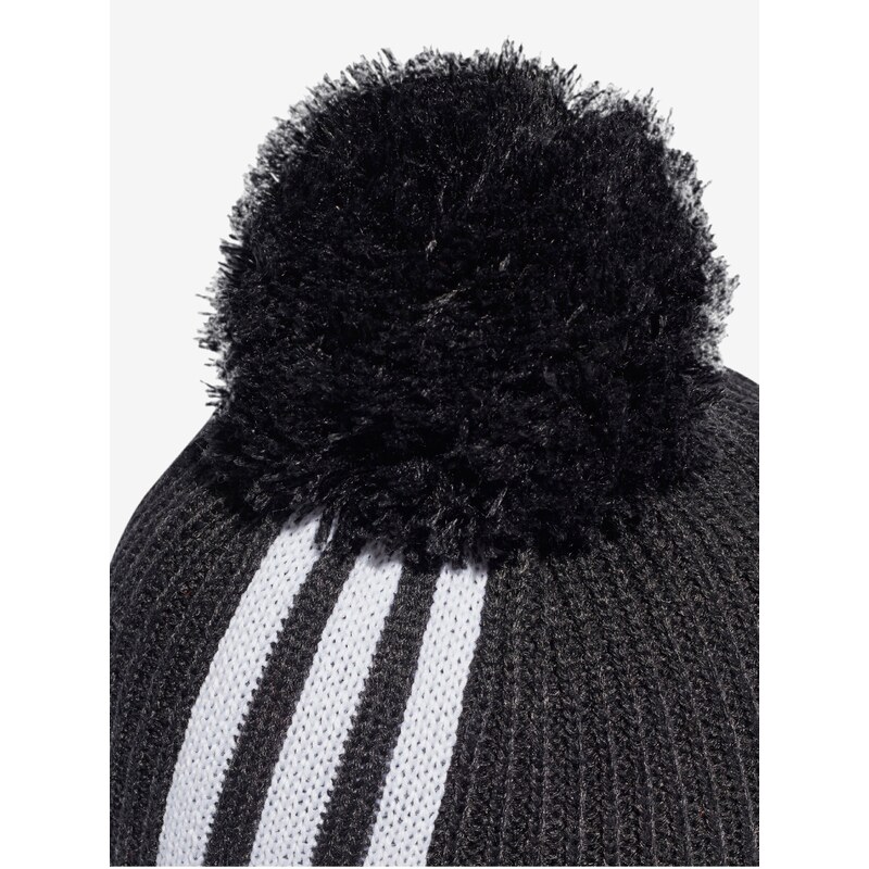 Černo-šedá dámská čepice adidas Originals Pom Beanie - Dámské