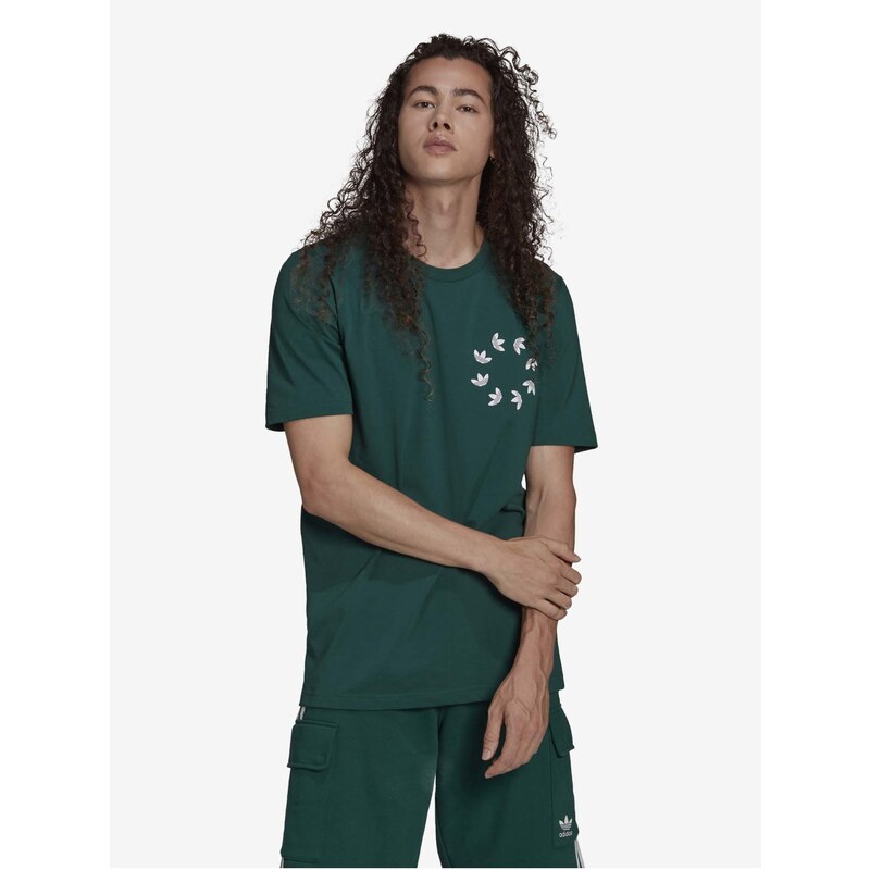 Zelené pánské tričko adidas Originals - Pánské - GLAMI.cz