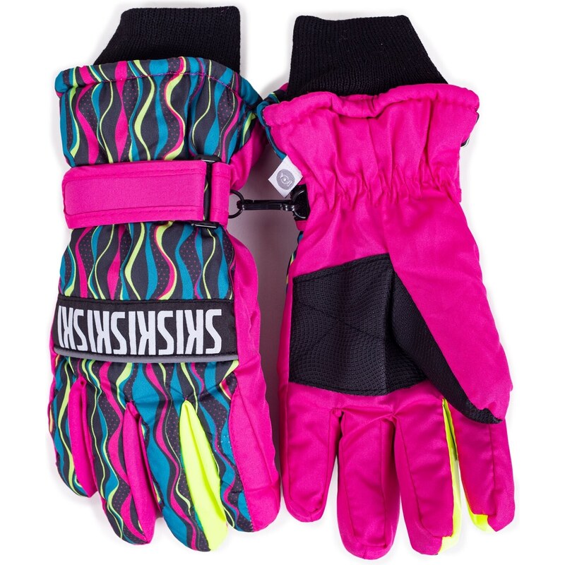 Yoclub Kids's Children's Winter Ski Gloves REN-0243G-A150