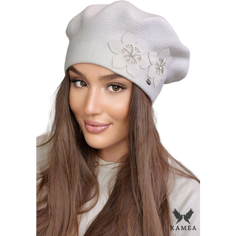 Dámský baret Kamea Kamea_Beret_K.22.037.03_Beige