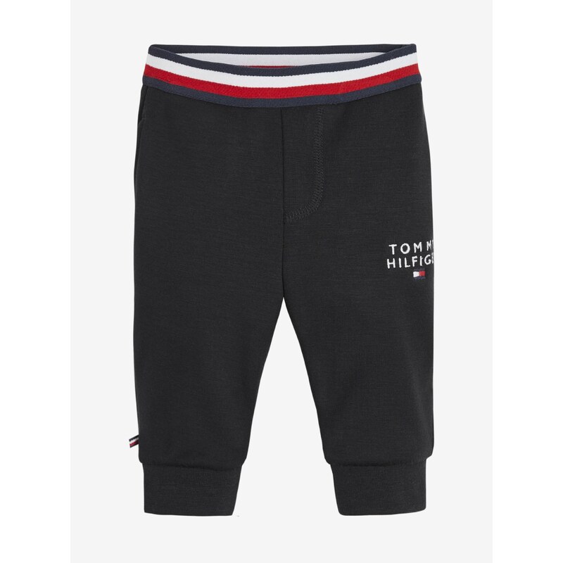 Černé dětské tepláky Tommy Hilfiger - Holky