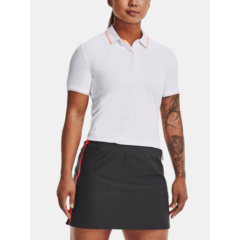 Under Armour Tričko UA Iso-Chill SS Polo-WHT - Dámské