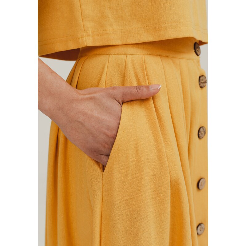 Dámská sukně Benedict Harper Benedict_Harper_Skirt_Naomi_Sunny_Yellow