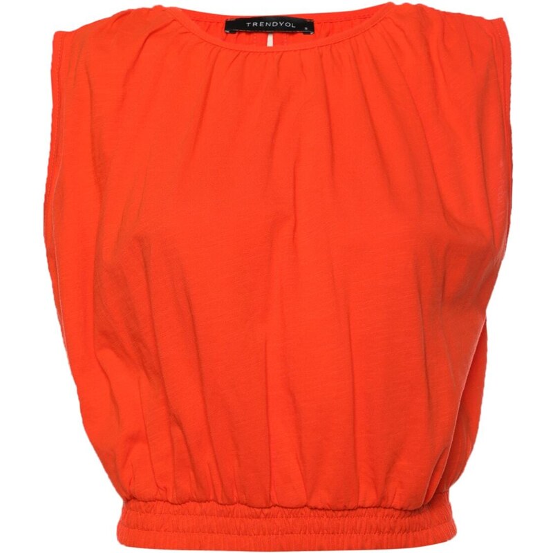 Trendyol Orange Crop Sports Blouse