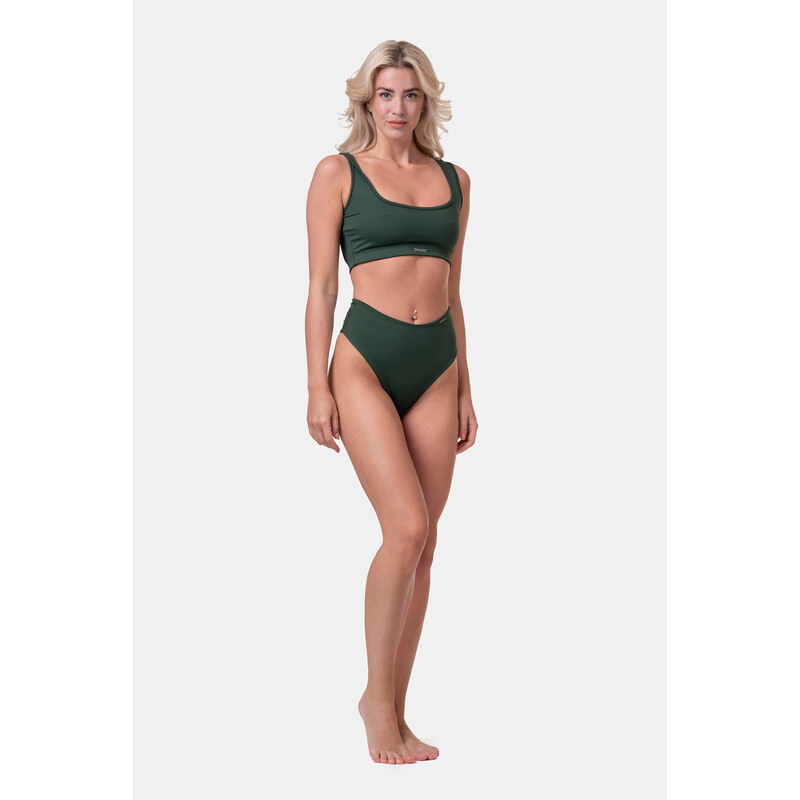 Nebbia Miami sporty bikini - vrchní díl 554 dark green S