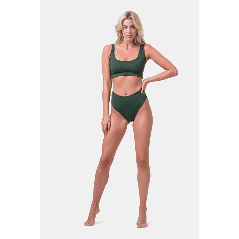 Nebbia Miami sporty bikini - vrchní díl 554 dark green S