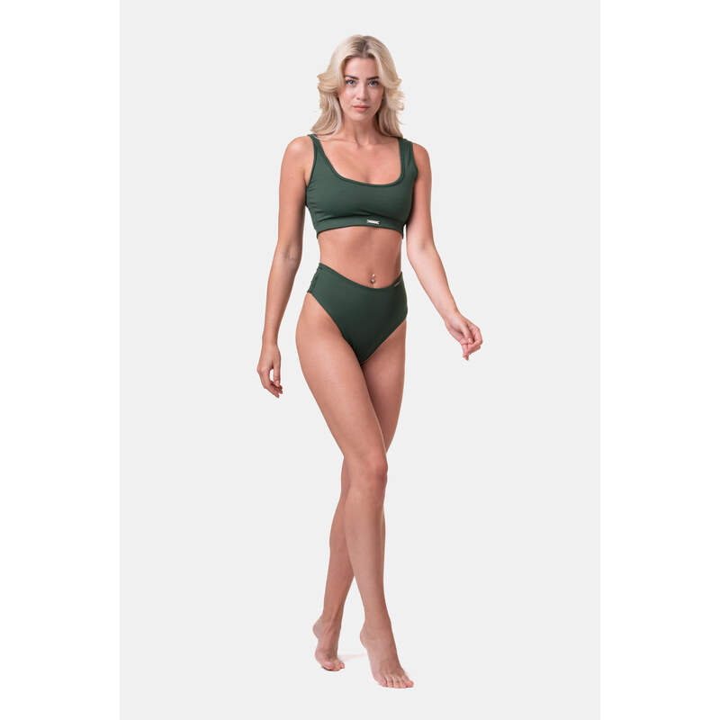 Nebbia Miami sporty bikini - vrchní díl 554 dark green S