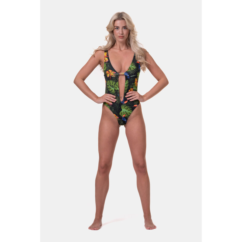 Nebbia High-energy monokini 560 jungle green S