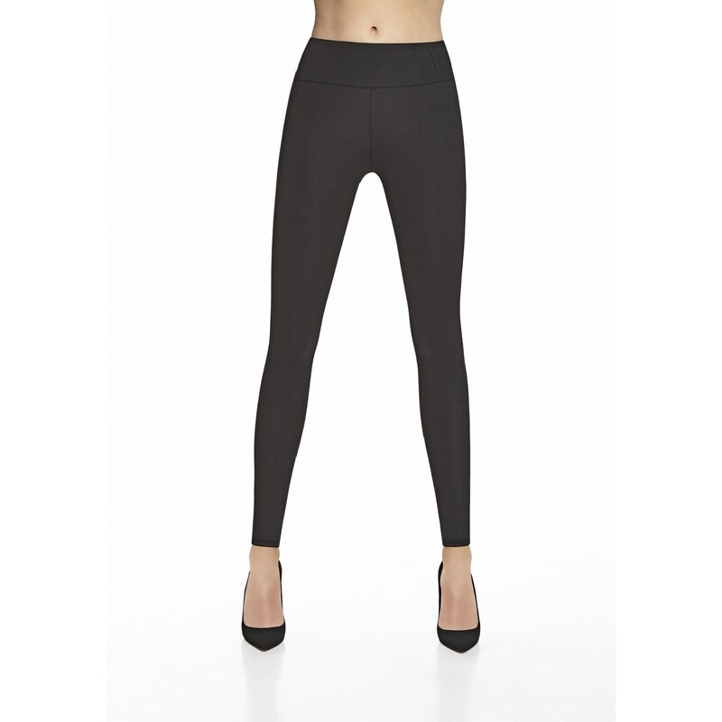 Bas Bleu Women's leggings MALENA slimming with a wide belt