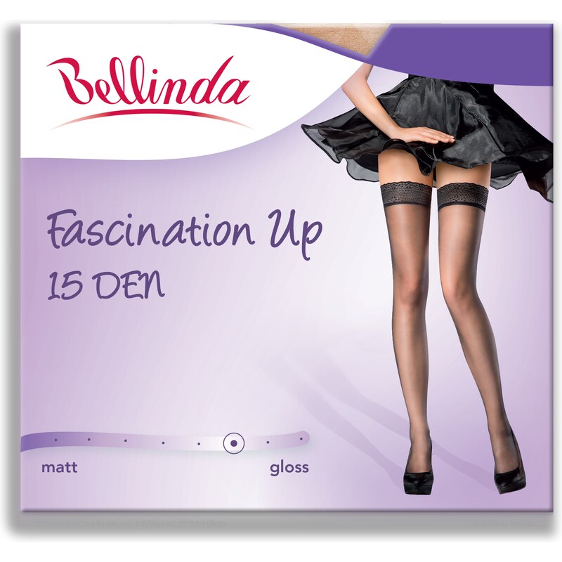 Samodržící punčocháče Bellinda Fascination Up 15 DEN