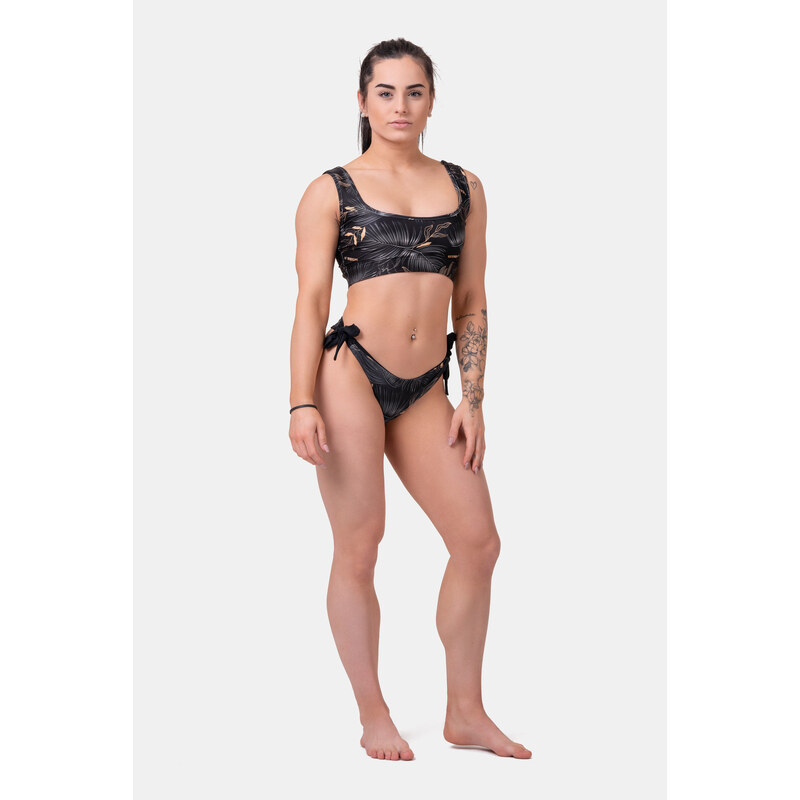 Nebbia Bikini Active Black - vrchní díl 554 volcanic black S