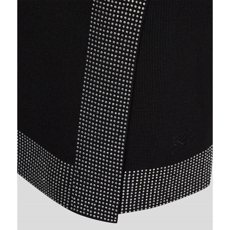 SUKNĚ KARL LAGERFELD RHINESTONE KNIT SKIRT