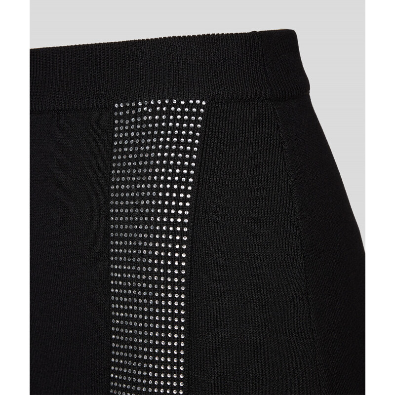 SUKNĚ KARL LAGERFELD RHINESTONE KNIT SKIRT