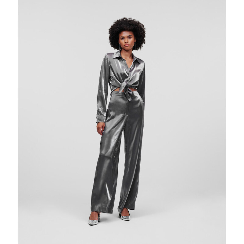 OVERAL KARL LAGERFELD IRIDESCENT EVENING JUMPSUIT