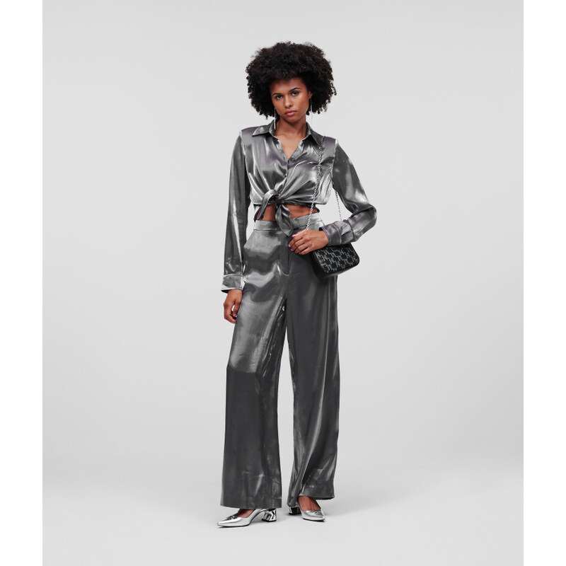 OVERAL KARL LAGERFELD IRIDESCENT EVENING JUMPSUIT