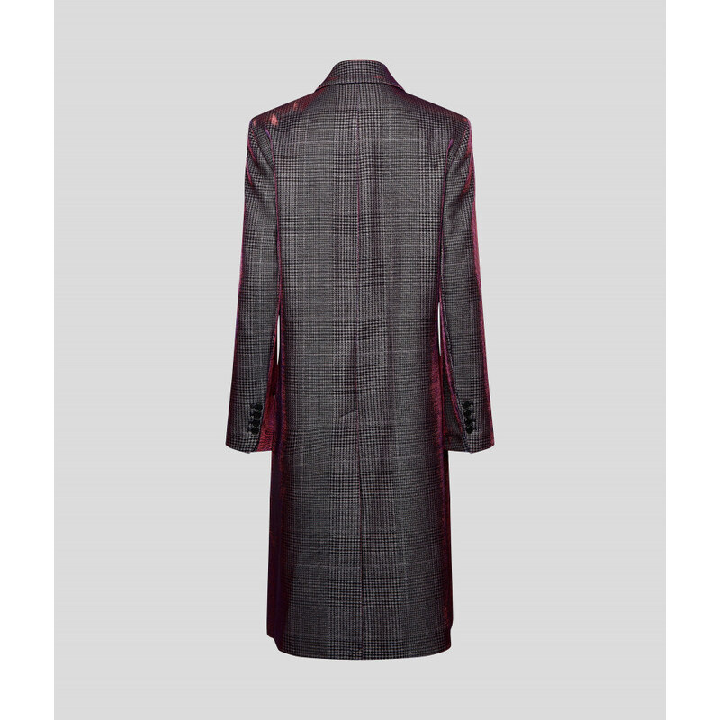 KABÁT KARL LAGERFELD IRIDESCENT TAILORED COAT