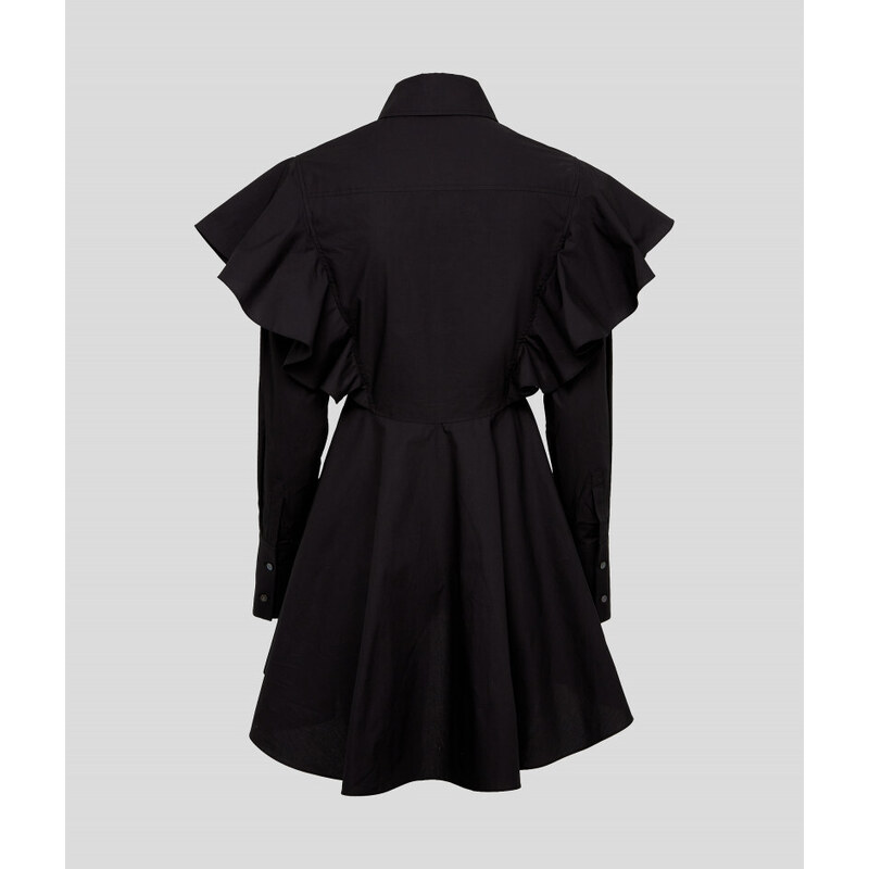 KOŠILE KARL LAGERFELD HUN'S PICK RUFFLE POPLIN SHIRT