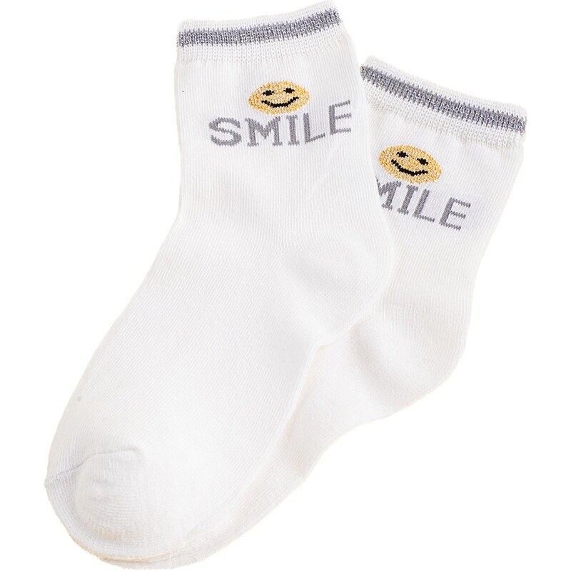 Children's socks Shelvt white Smile