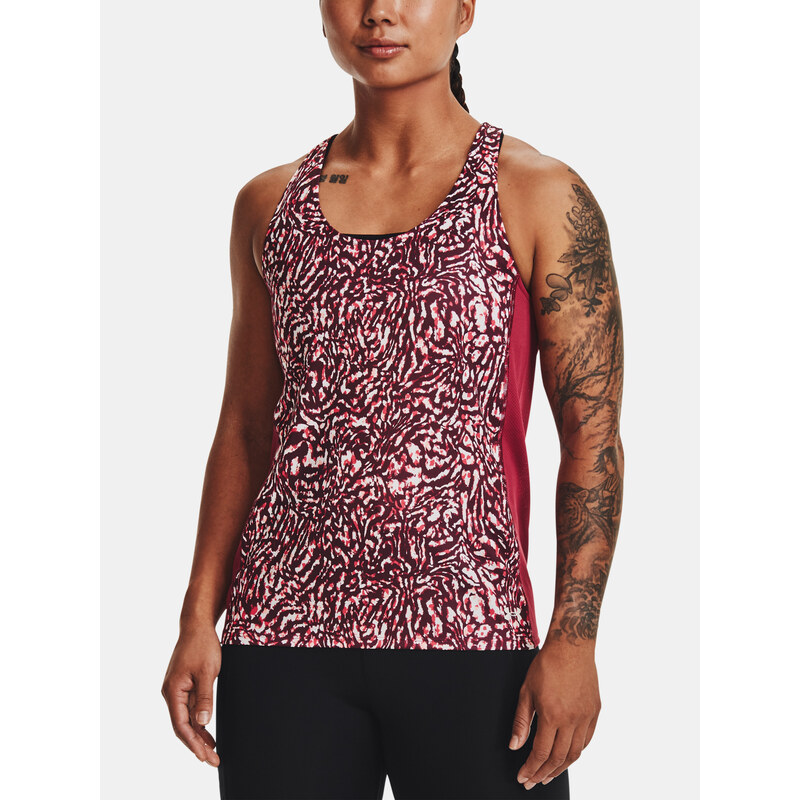 Under Armour Tílko UA Fly By Printed Tank-PNK - Dámské