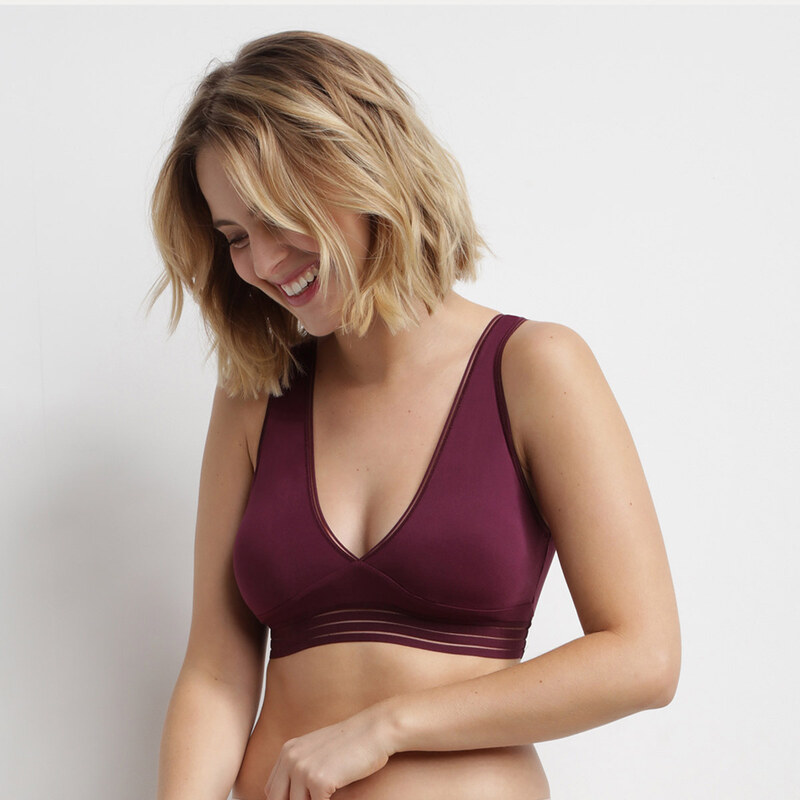 Fialová dámská podprsenka bez kostic Dim OH MY DIM’S BRA 68396943