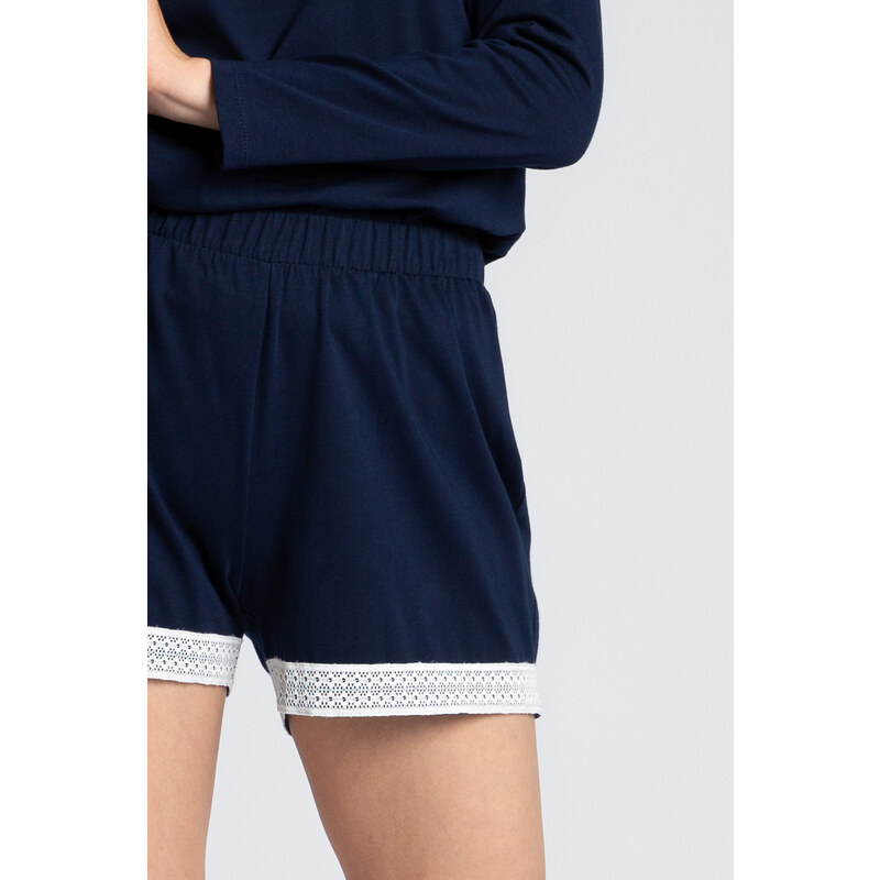 LaLupa Woman's Shorts LA042 Navy Blue