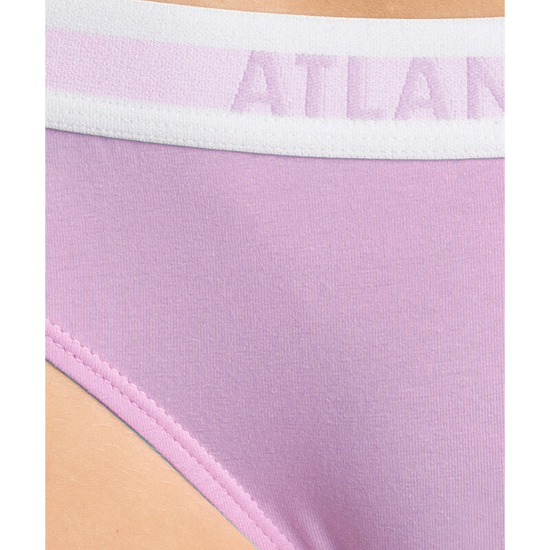 Dámské kalhotky Bikini ATLANTIC 3Pack - fialová/zelená/černá