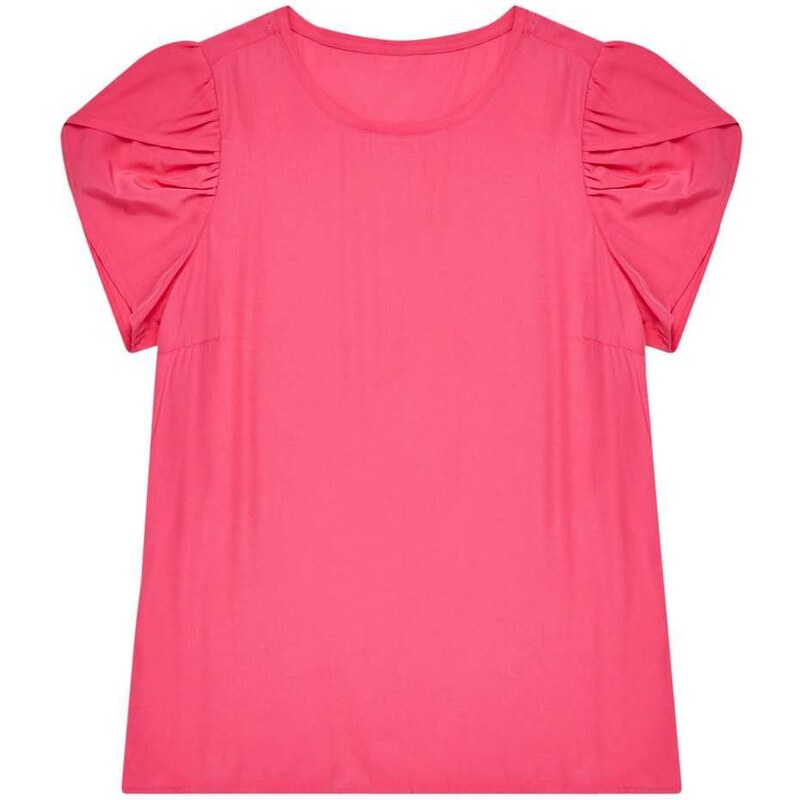 Moodo Košilová halenka s obláčky - růžová