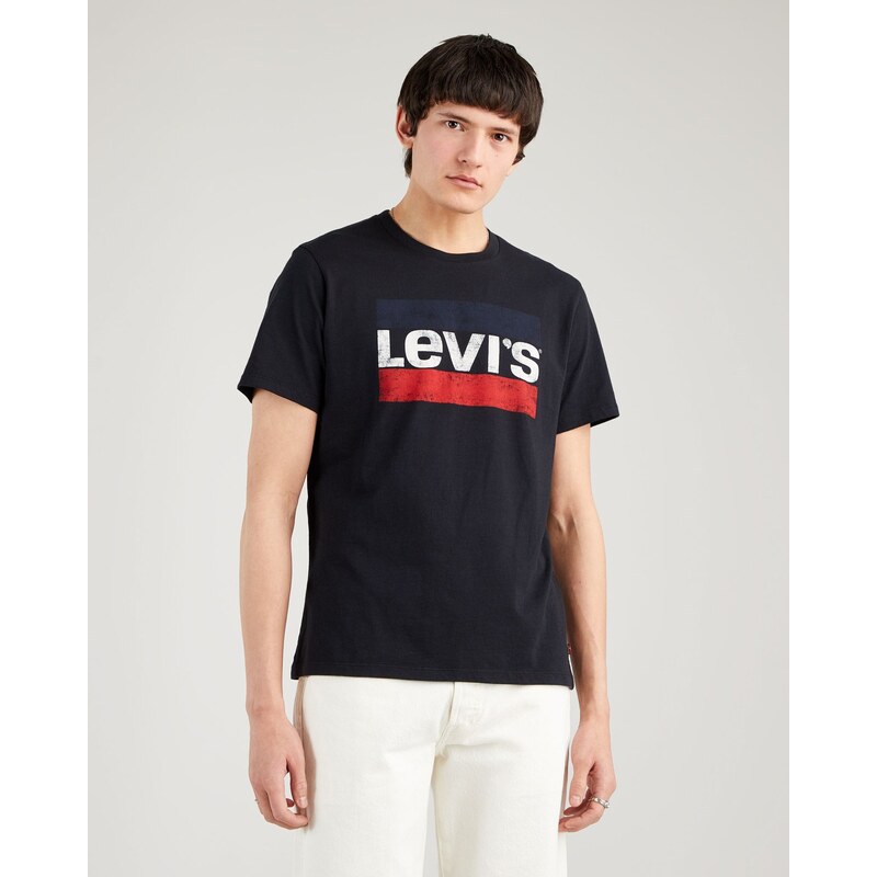 Levi's Černé pánské tričko Levi's - Pánské