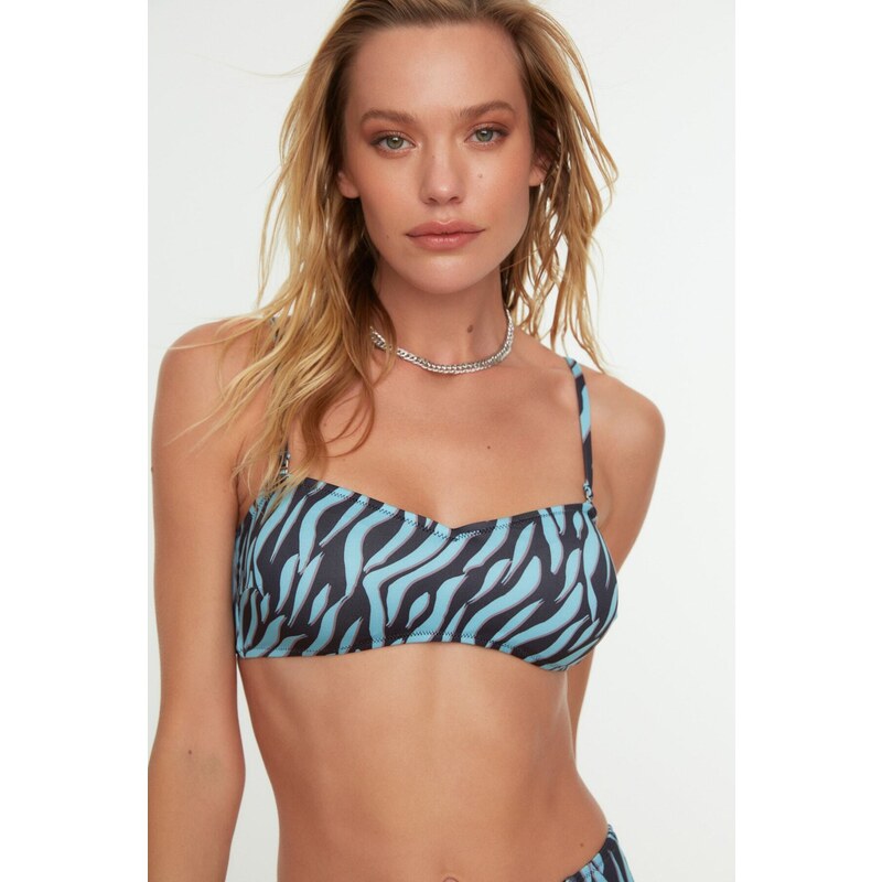 Trendyol Zebra Patterned Bikini Tops