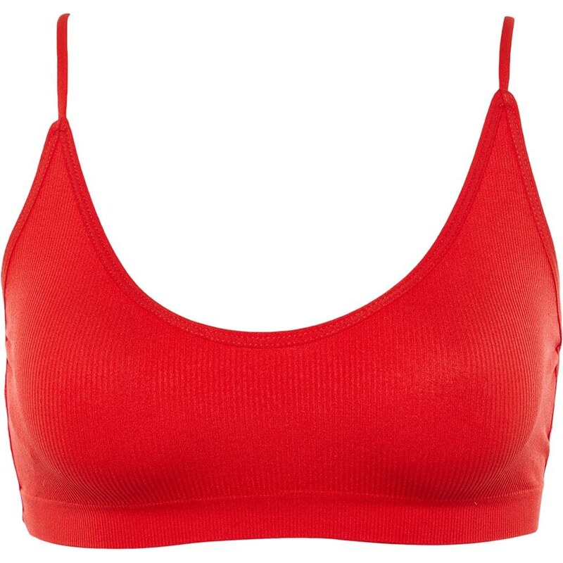 Trendyol Red Seamless/Seamless Back Detail Knitted Bra