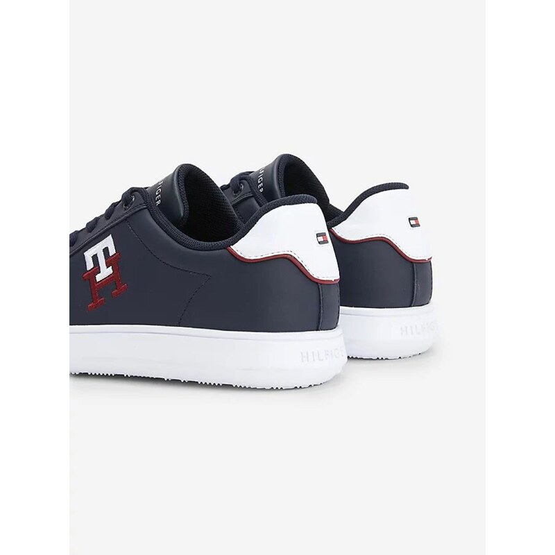 Tommy Hilfiger Tmavě modré pánské kožené tenisky Tommy Jeans - Pánské