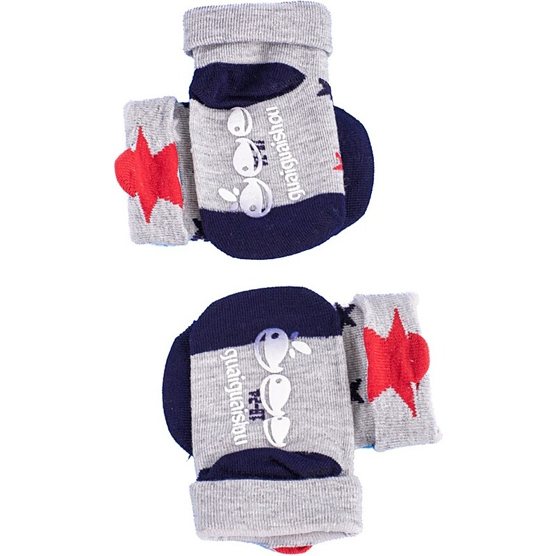 Shelvt Set of 2 pairs of children's socks Shelovet gray with stars