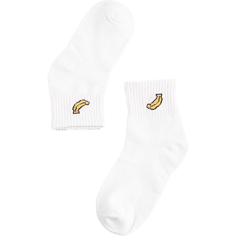 Children's socks Shelvt white banana