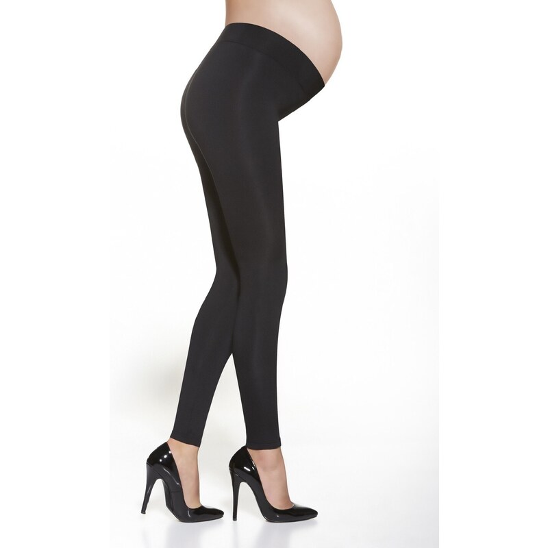 Bas Bleu Maternity leggings SUZY made of insulated fabric and comfortable welt