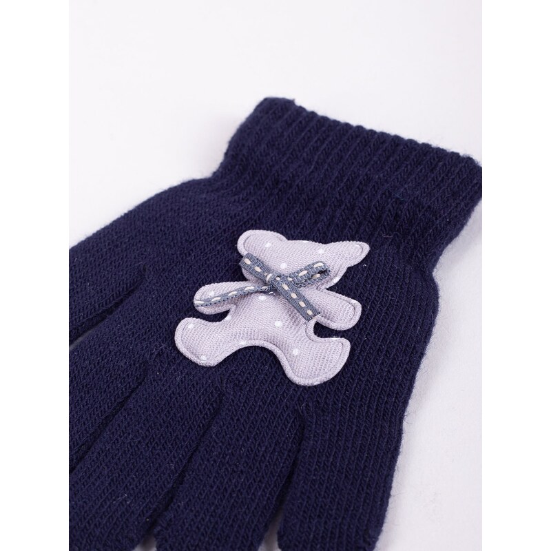 Yoclub Kids's Gloves RED-0235G-AA5B-001 Navy Blue