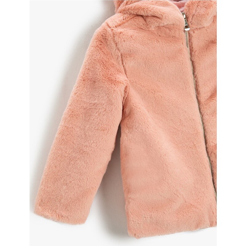 Koton Plush Coat, Hoodie