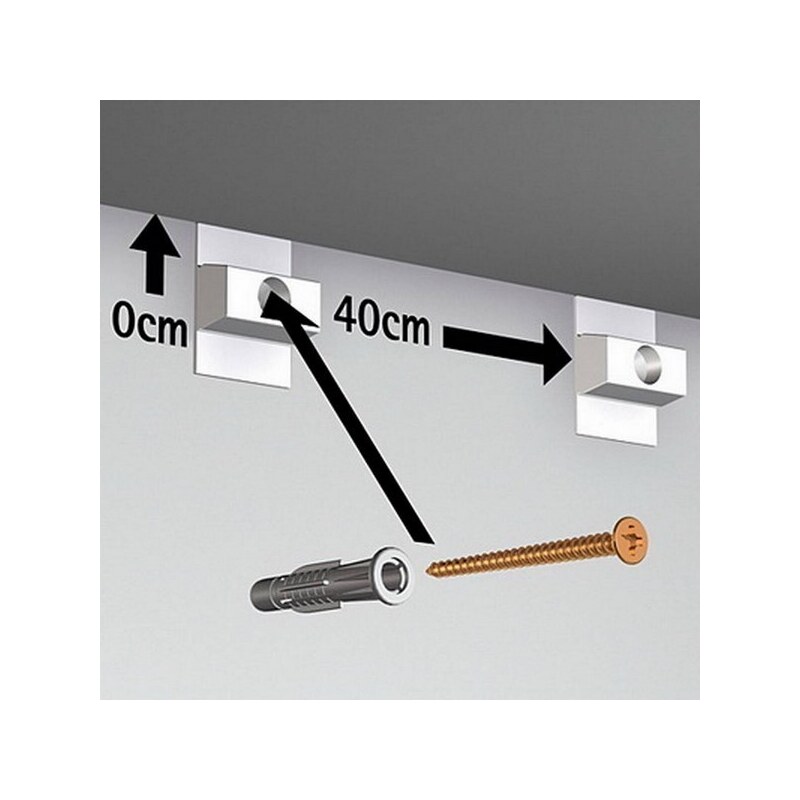 Artiteq ClickRail_RAL9010_2m | Lišta 2 metry v kuse RAL9010