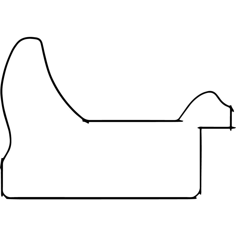 DANTIK - Zarámované zrcadlo - rozměr s rámem cca 60x120 cm z lišty TOOTH malá zlatá (3161)