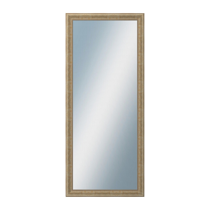 DANTIK - Zarámované zrcadlo - rozměr s rámem cca 60x140 cm z lišty KŘÍDLO malé zlaté patina (2774)