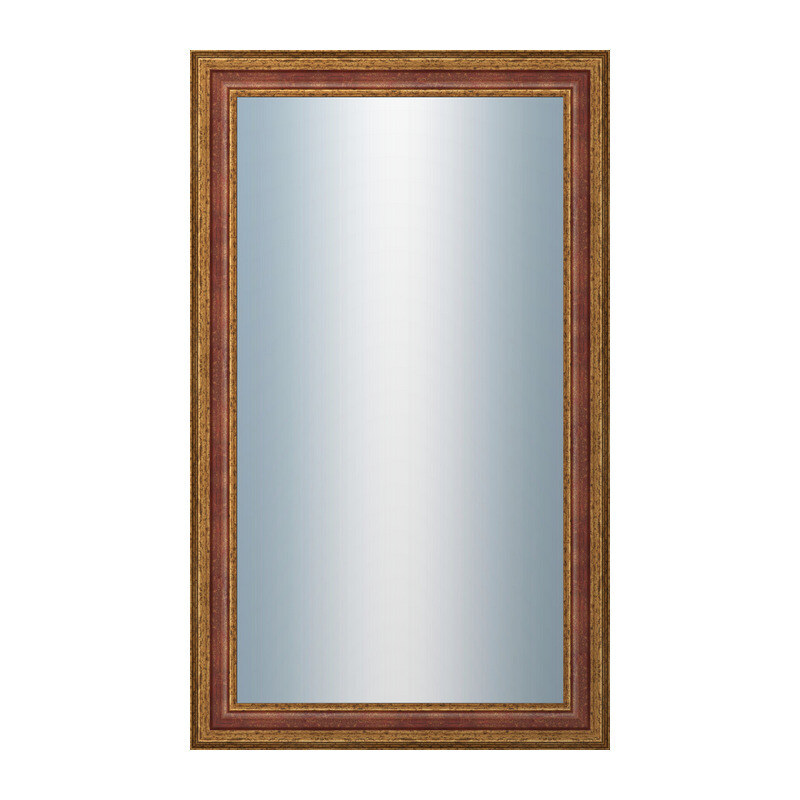 DANTIK - Zarámované zrcadlo - rozměr s rámem cca 60x100 cm z lišty HRAD červená (3006)